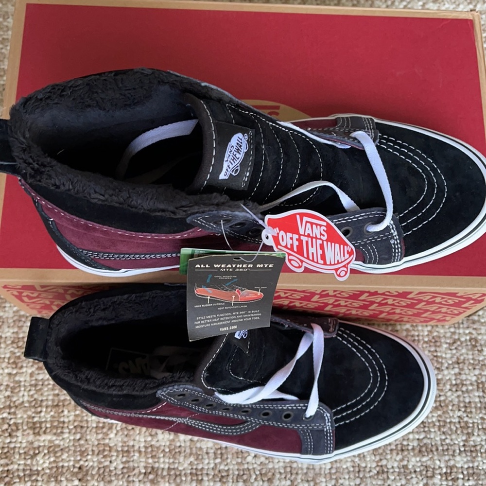 Vans Men’s Sk8-Hi Mte Port Royal/Black Boots Cold Weather Sneakers - Picture 6 of 16